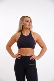 Clean Black Sports Bra