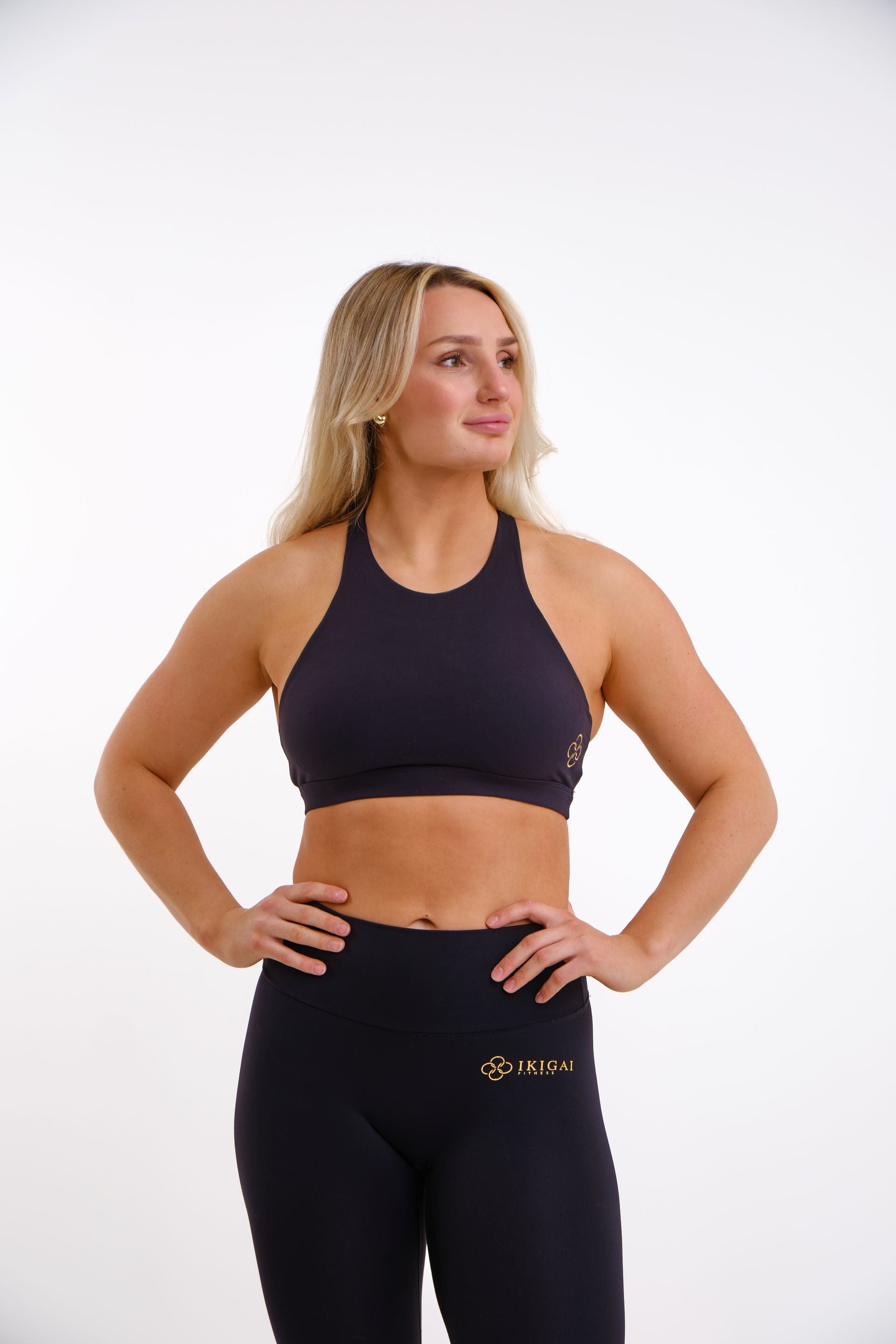 Clean Black Sports Bra