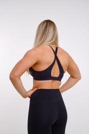 Clean Black Sports Bra
