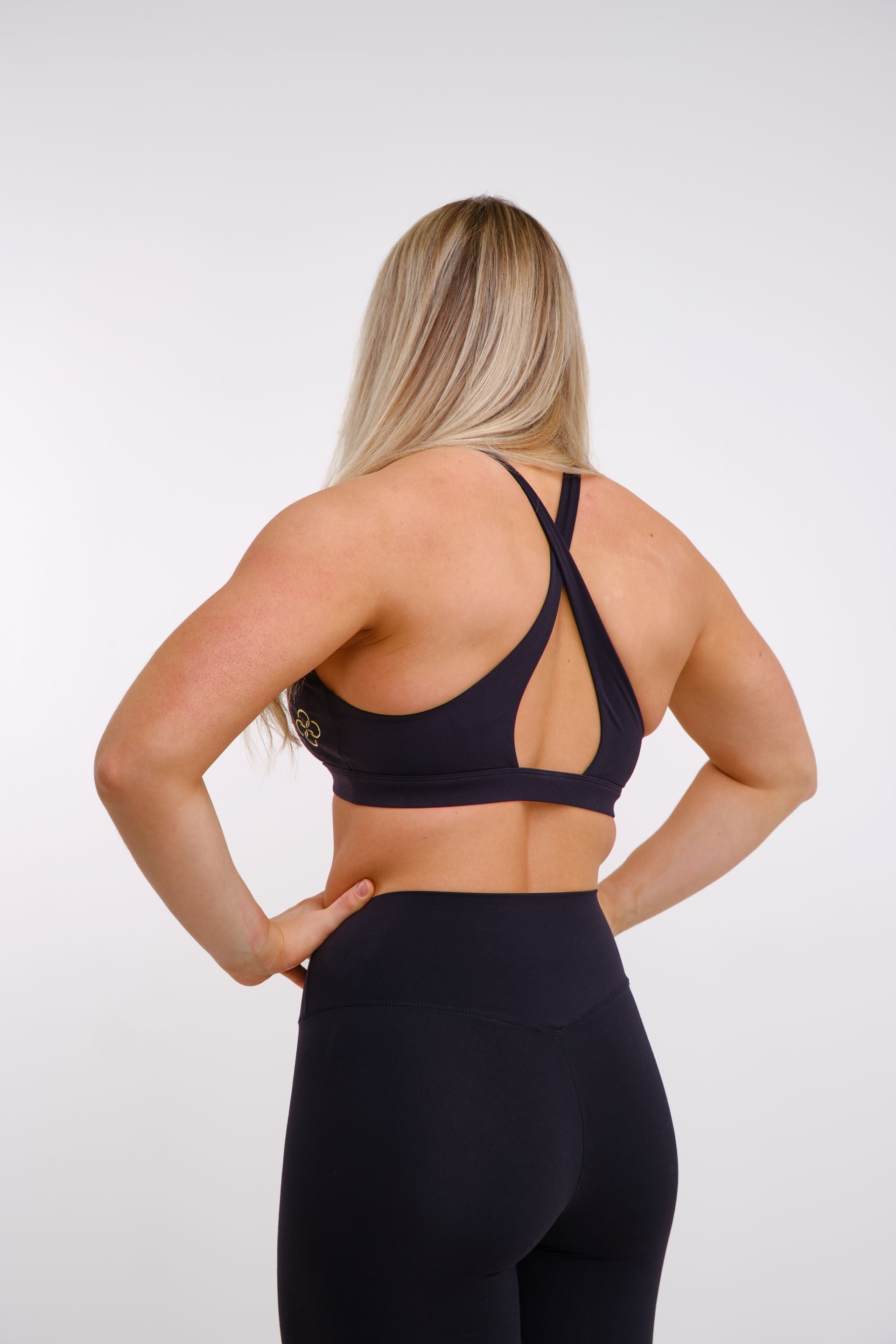 Clean Black Sports Bra
