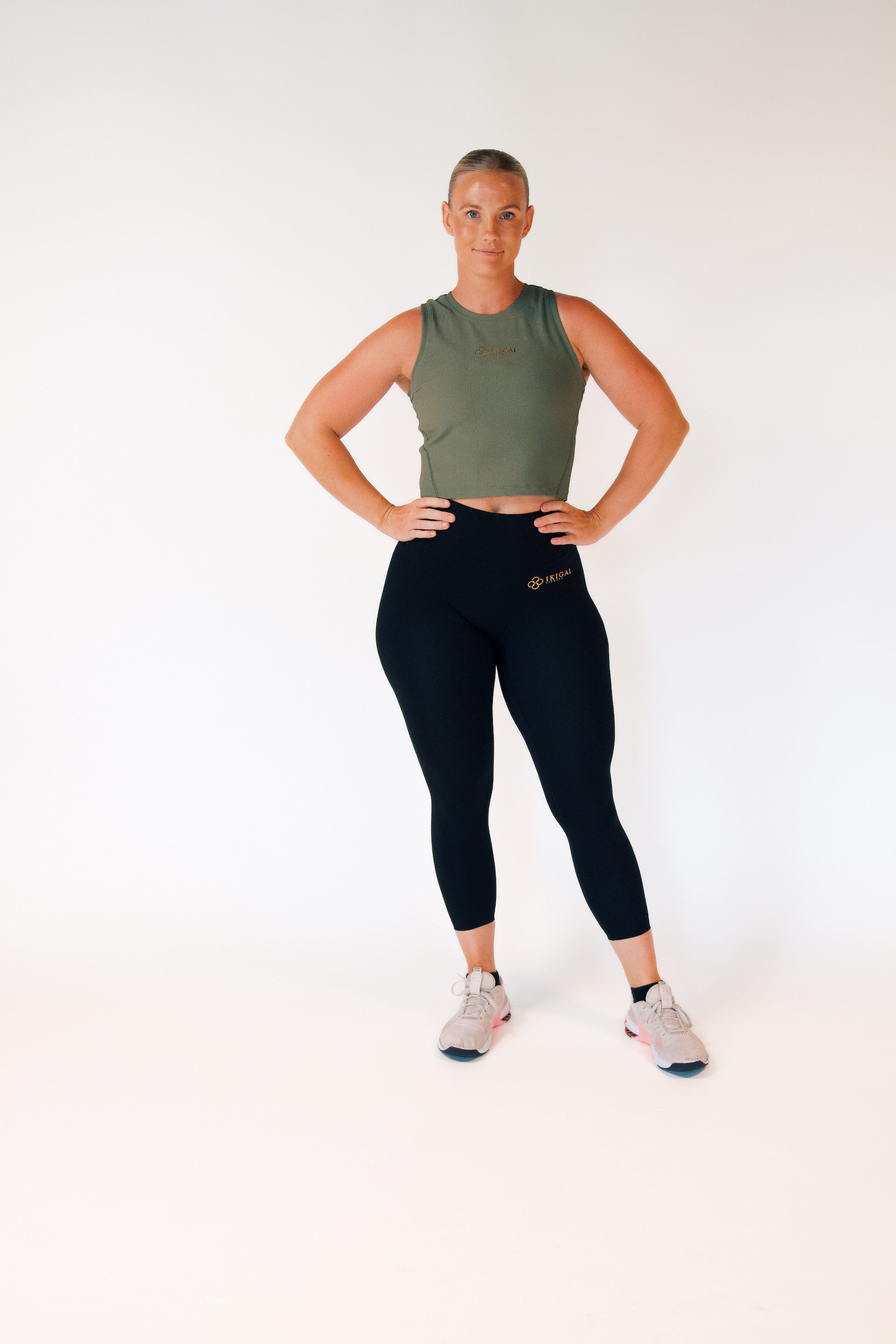 Passion Ribbed Crop Top Olive Green