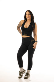 Vision Seamless Scrunch Tights - Black