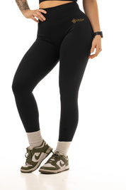 Vision Seamless Scrunch Tights - Black