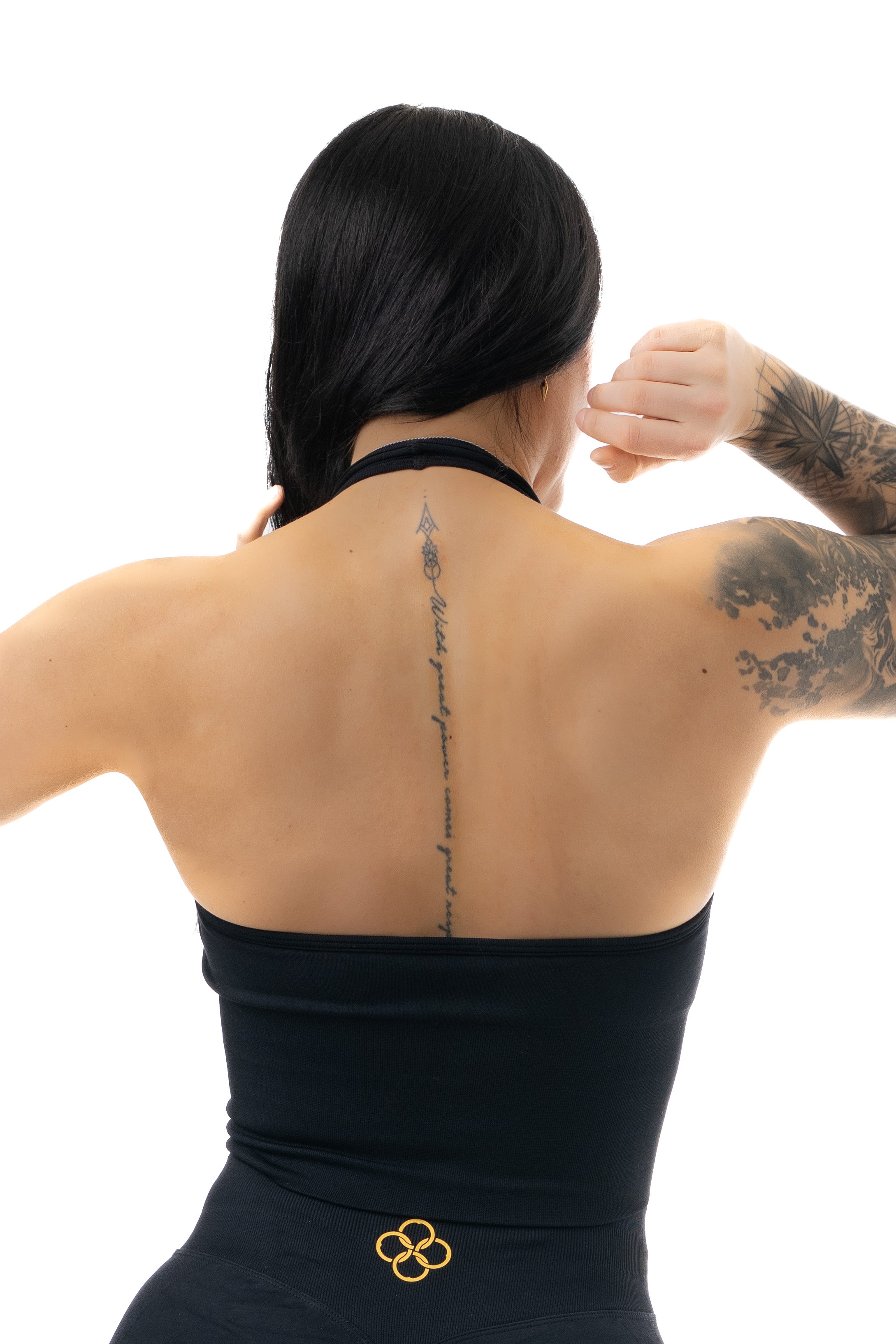 Vision Seamless Halterneck Sport bh Black