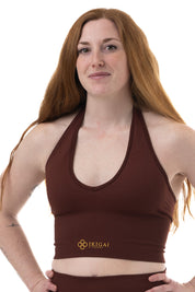 Vision Seamless Halterneck Sport bh Rust