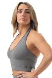 Vision Seamless Halterneck Sport bh Light Grey