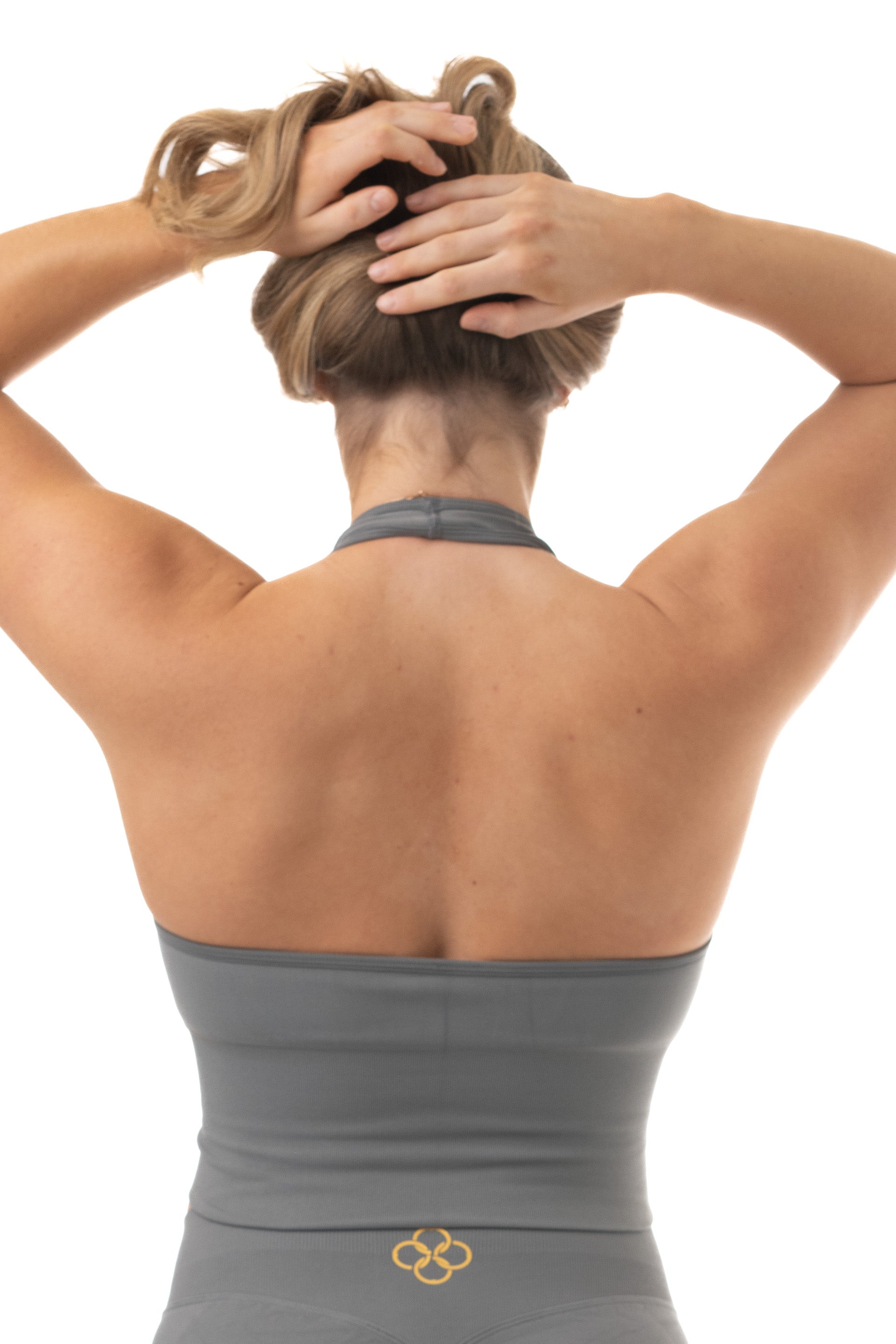 Vision Seamless Halterneck Sport bh Light Grey