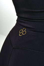 Clean Flared Tights Black