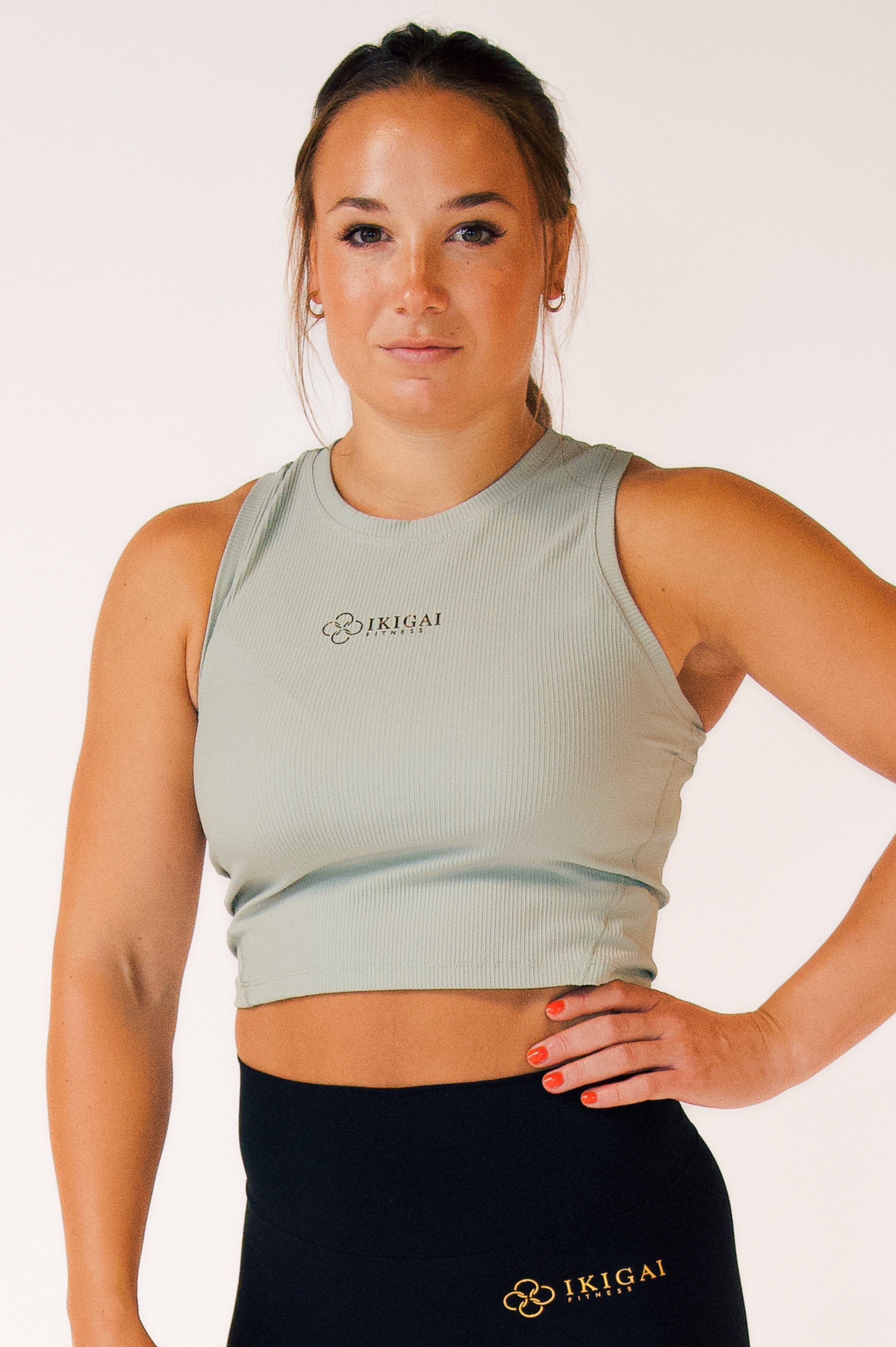 Passion Ribbed Crop Top Light Green